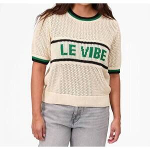 NEW CLARE V. luc knit tee in cream